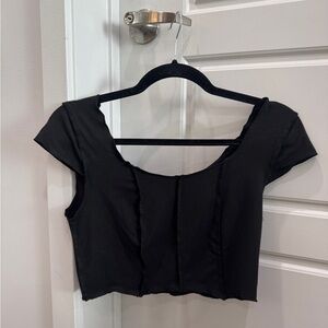 Black Women's Crop Top